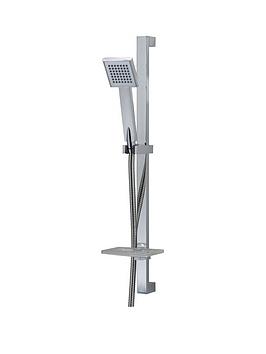 Product photograph of Triton Callum Square Shower Kit - Chrome from very.co.uk