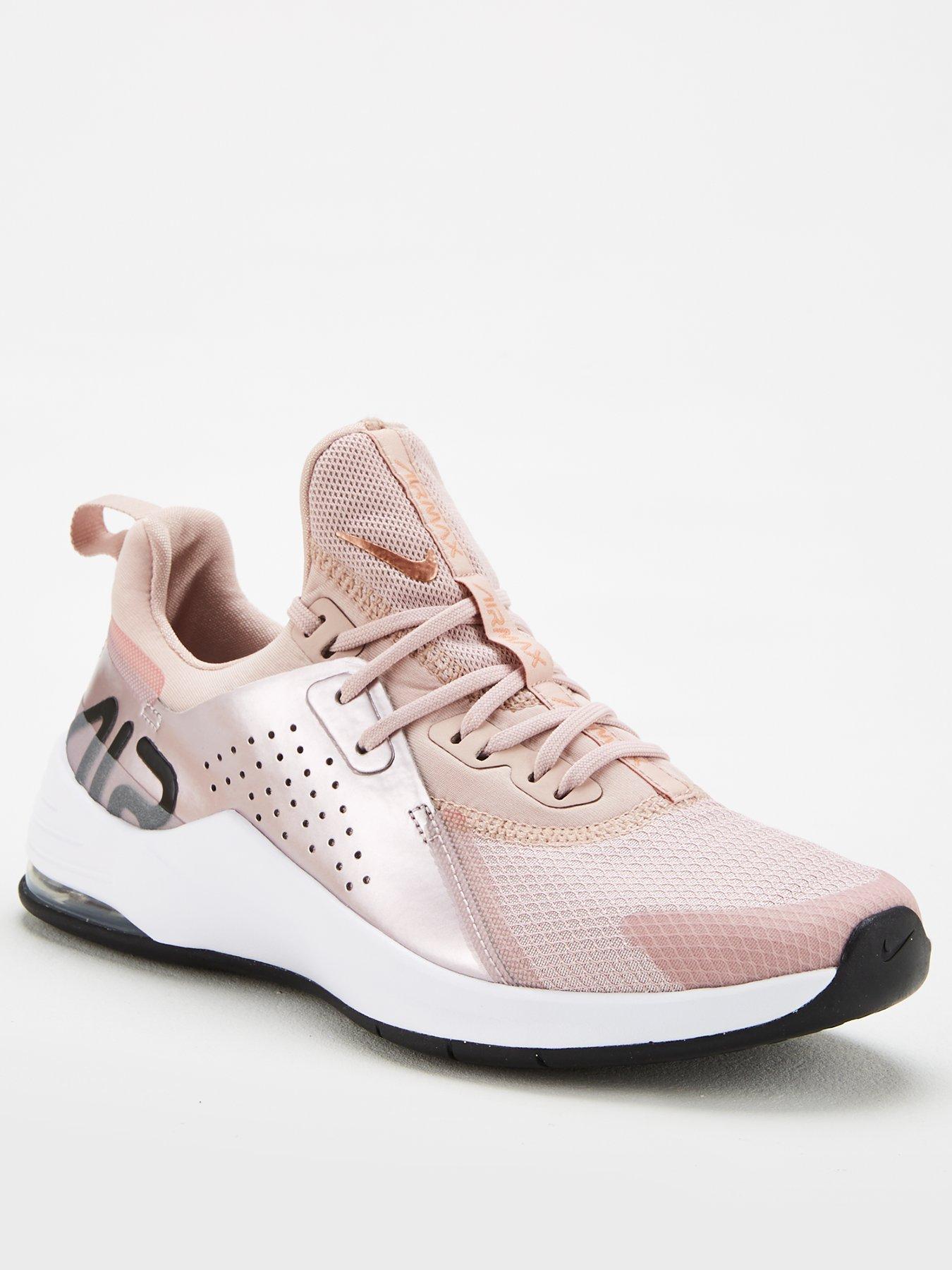 pink and rose gold trainers