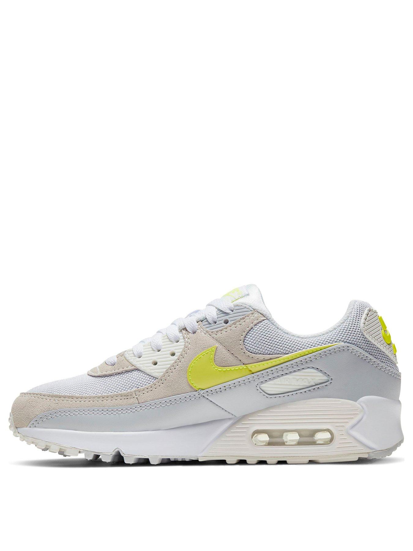 air max 90 white and yellow