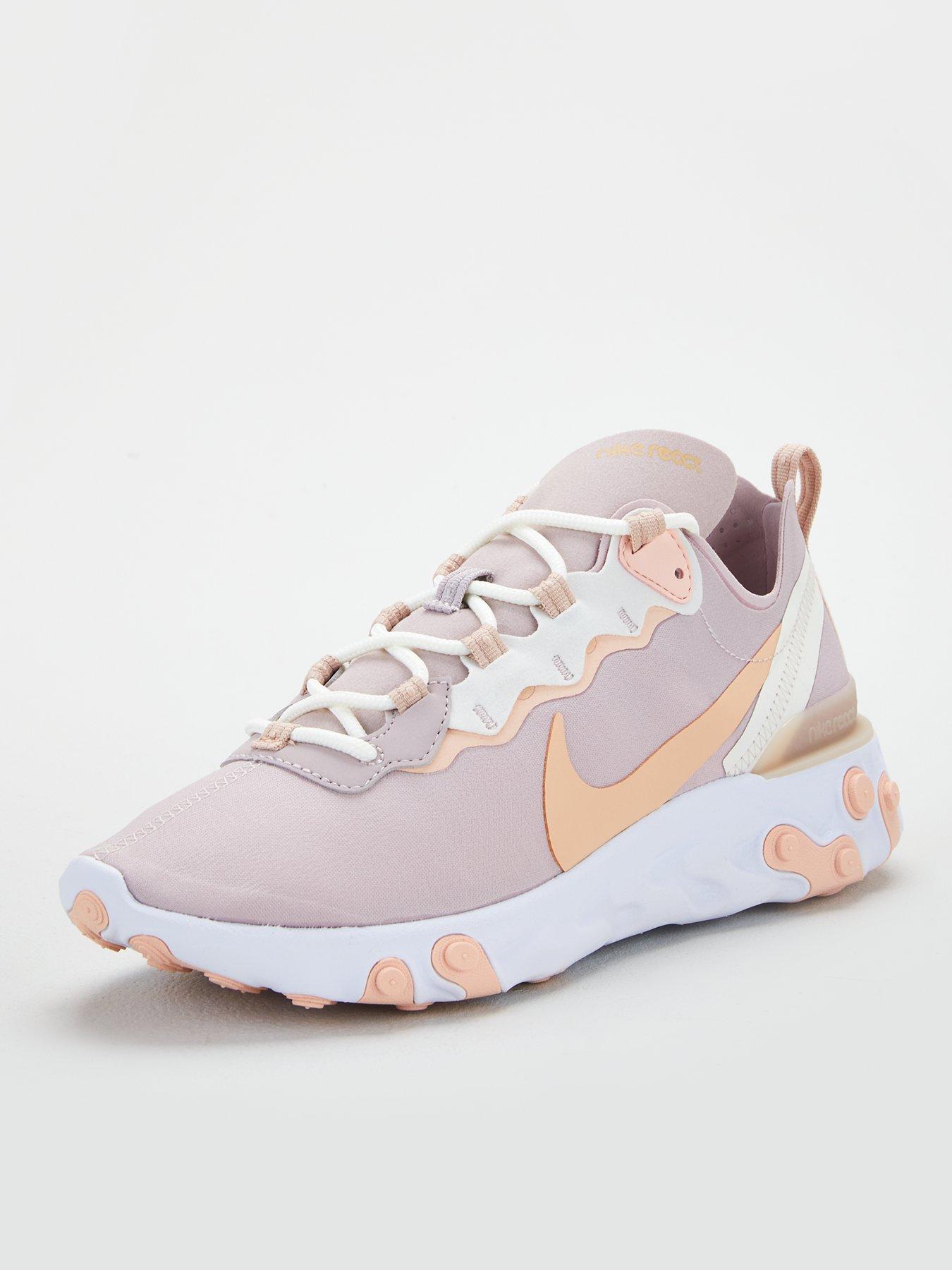 nike react pink grey