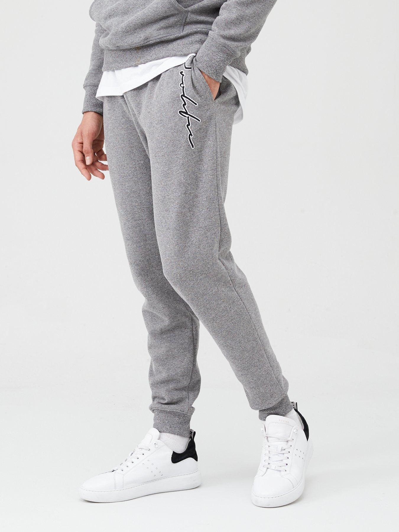 grey slim fit tracksuit