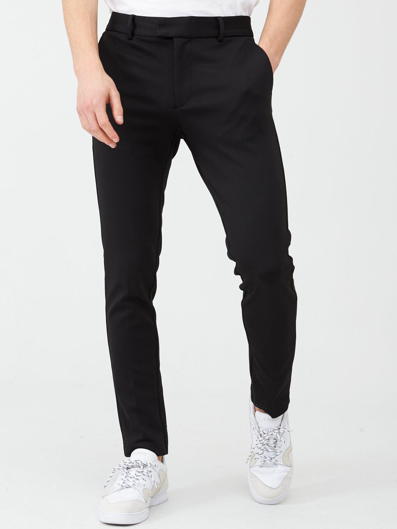 mens super skinny suit trousers