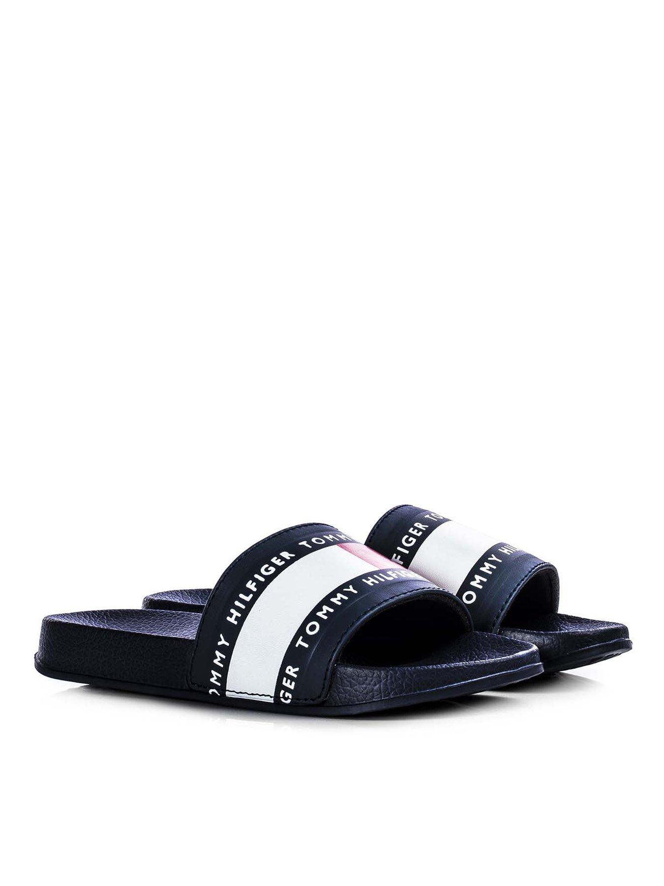 tommy hilfiger sliders black