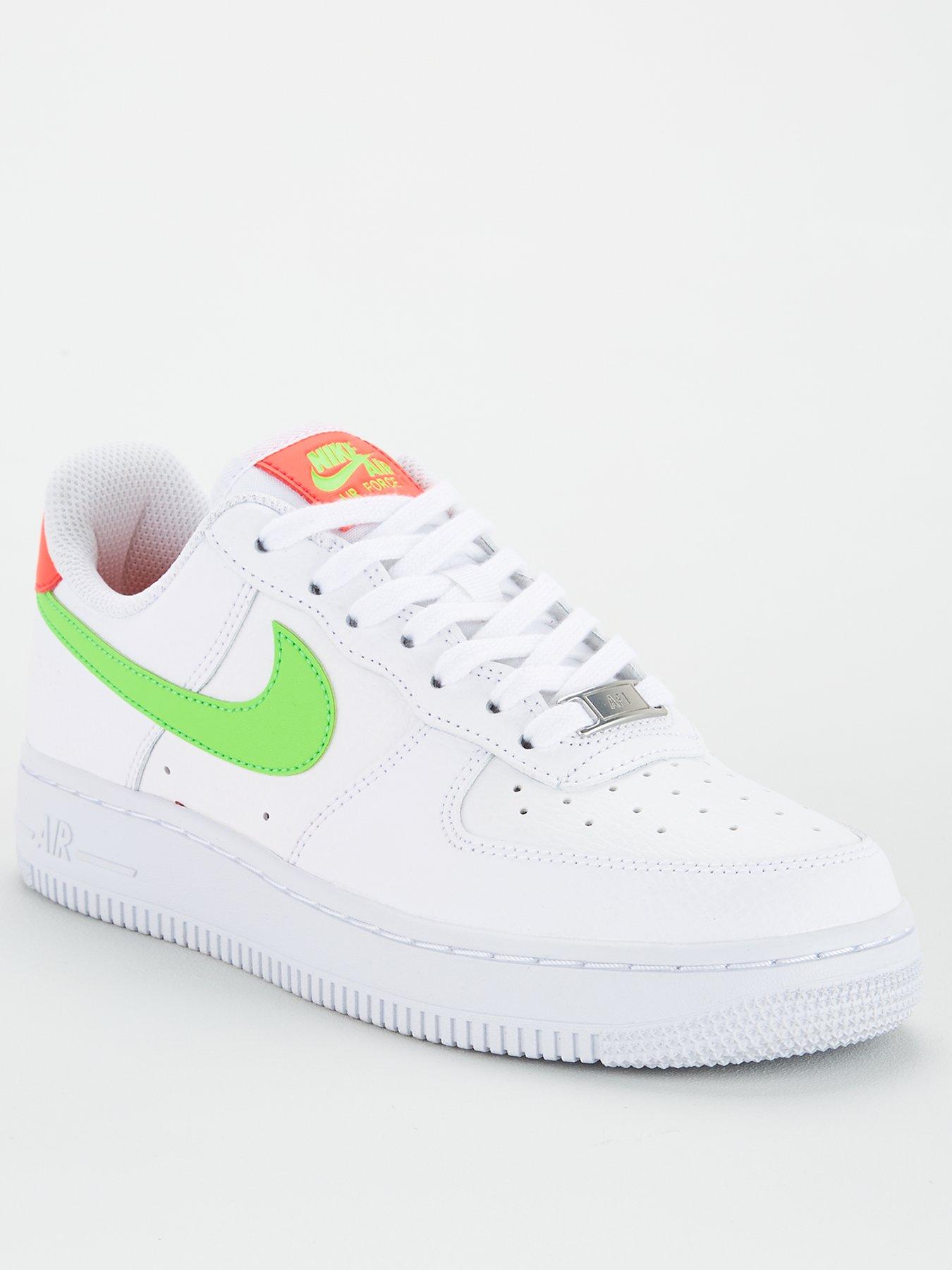 nike air force 1 green and pink