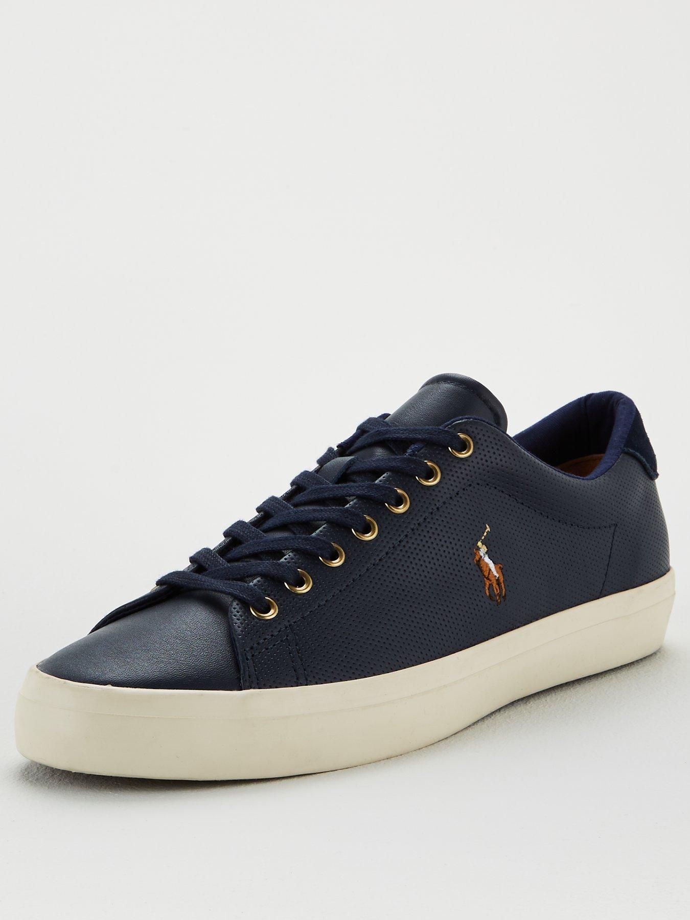 mens ralph lauren leather trainers