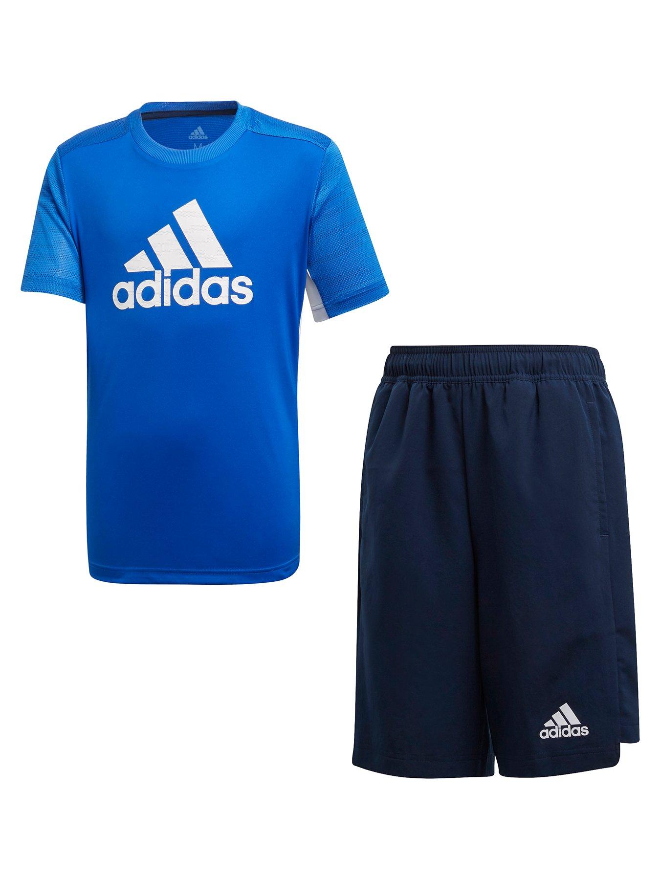 boys adidas short set