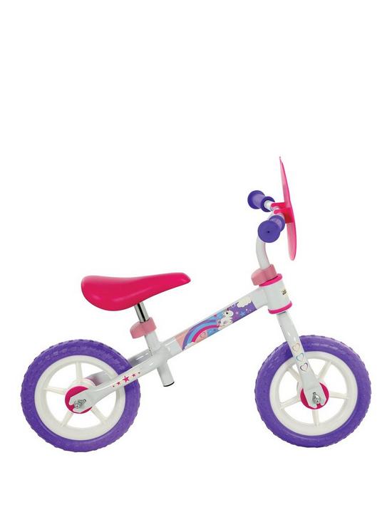 front image of unicorn-10-inch-balance-bike