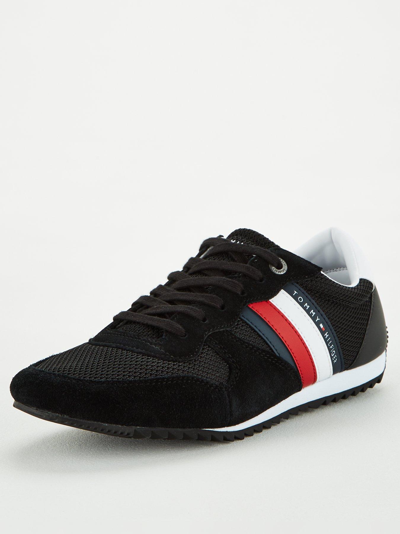 tommy hilfiger black mesh web sporty sandals