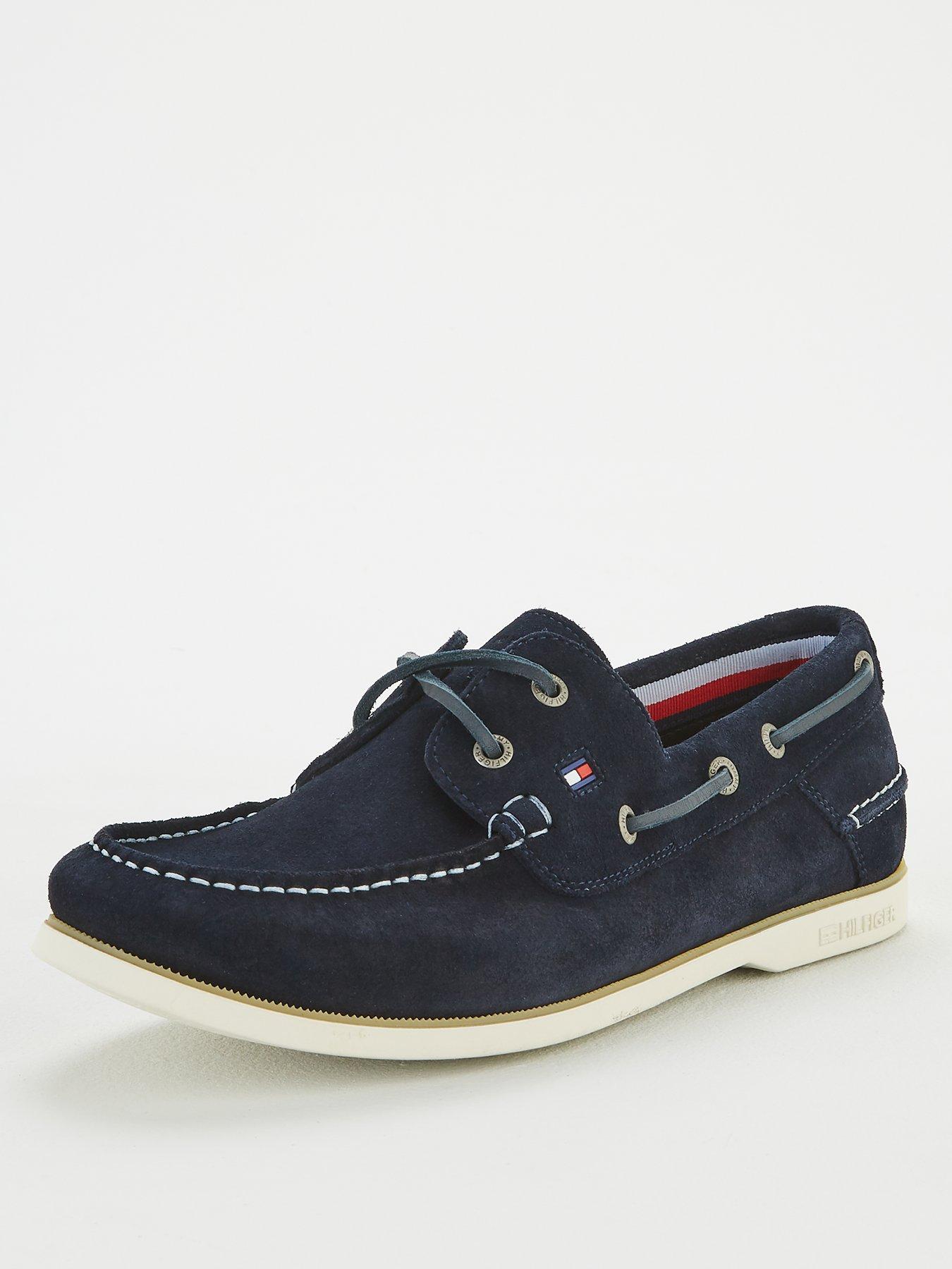 tommy hilfiger suede boat shoes