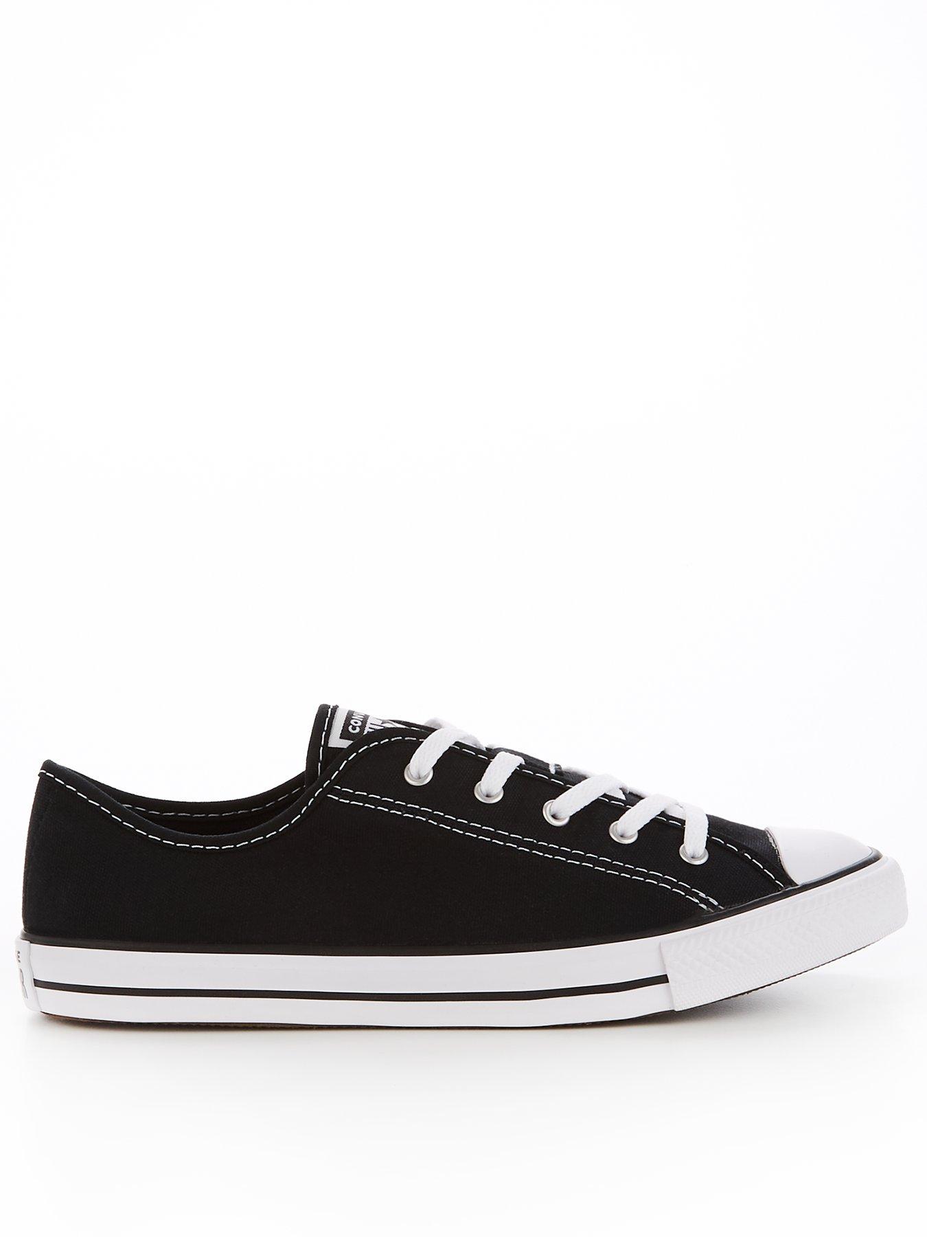 black dainty converse womens