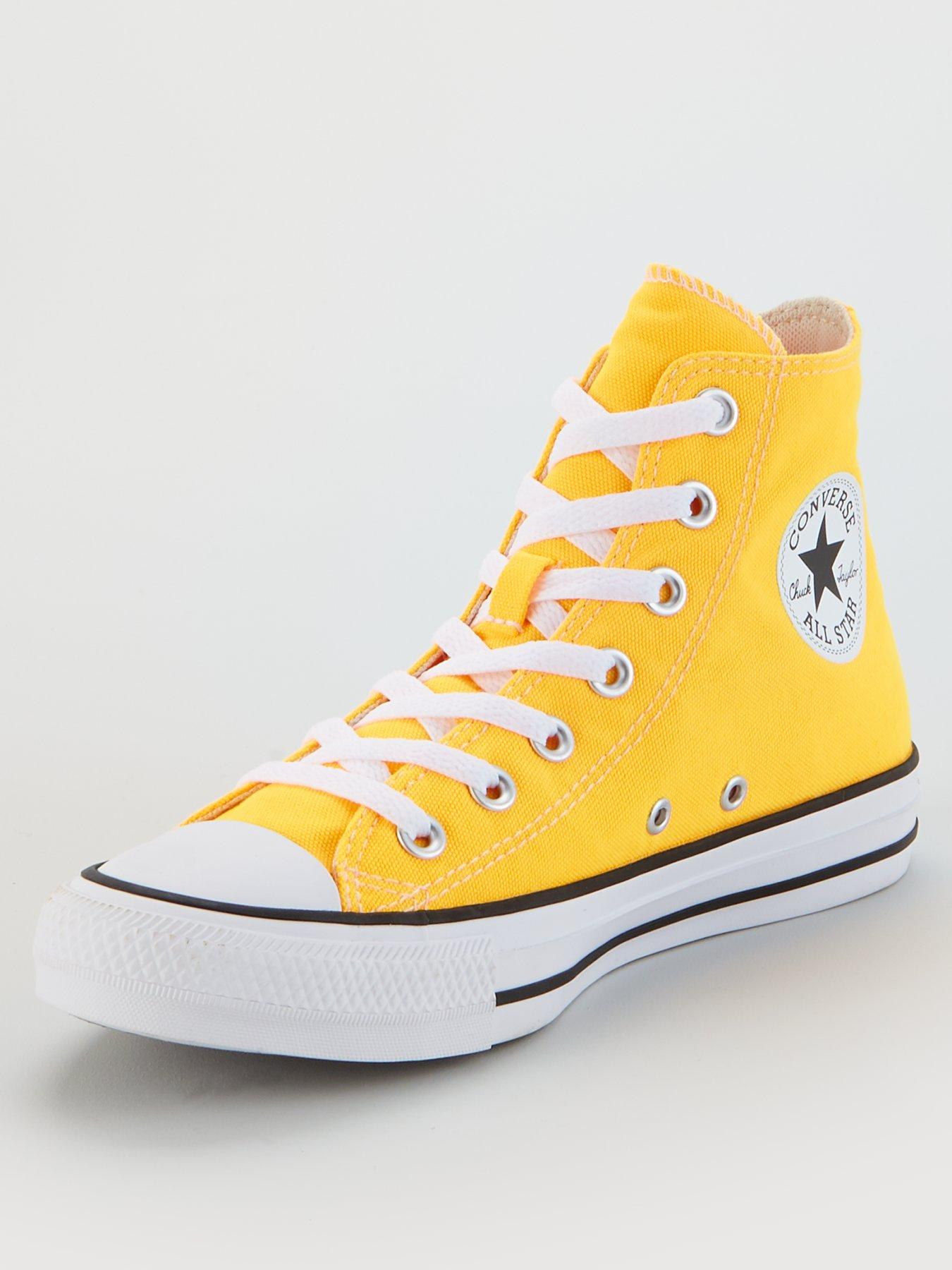 converse chuck taylor all star hi yellow