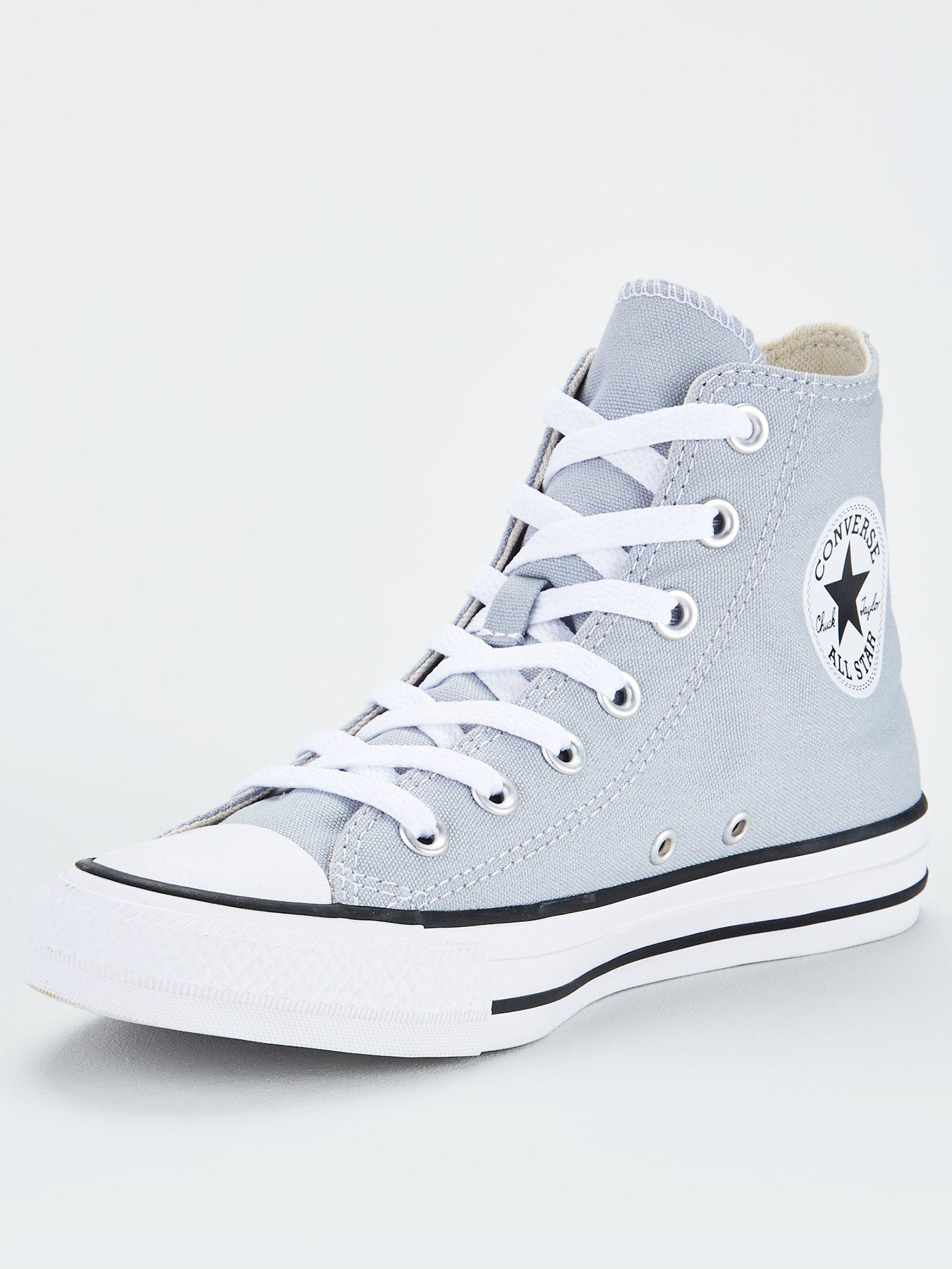 grey hi top converse