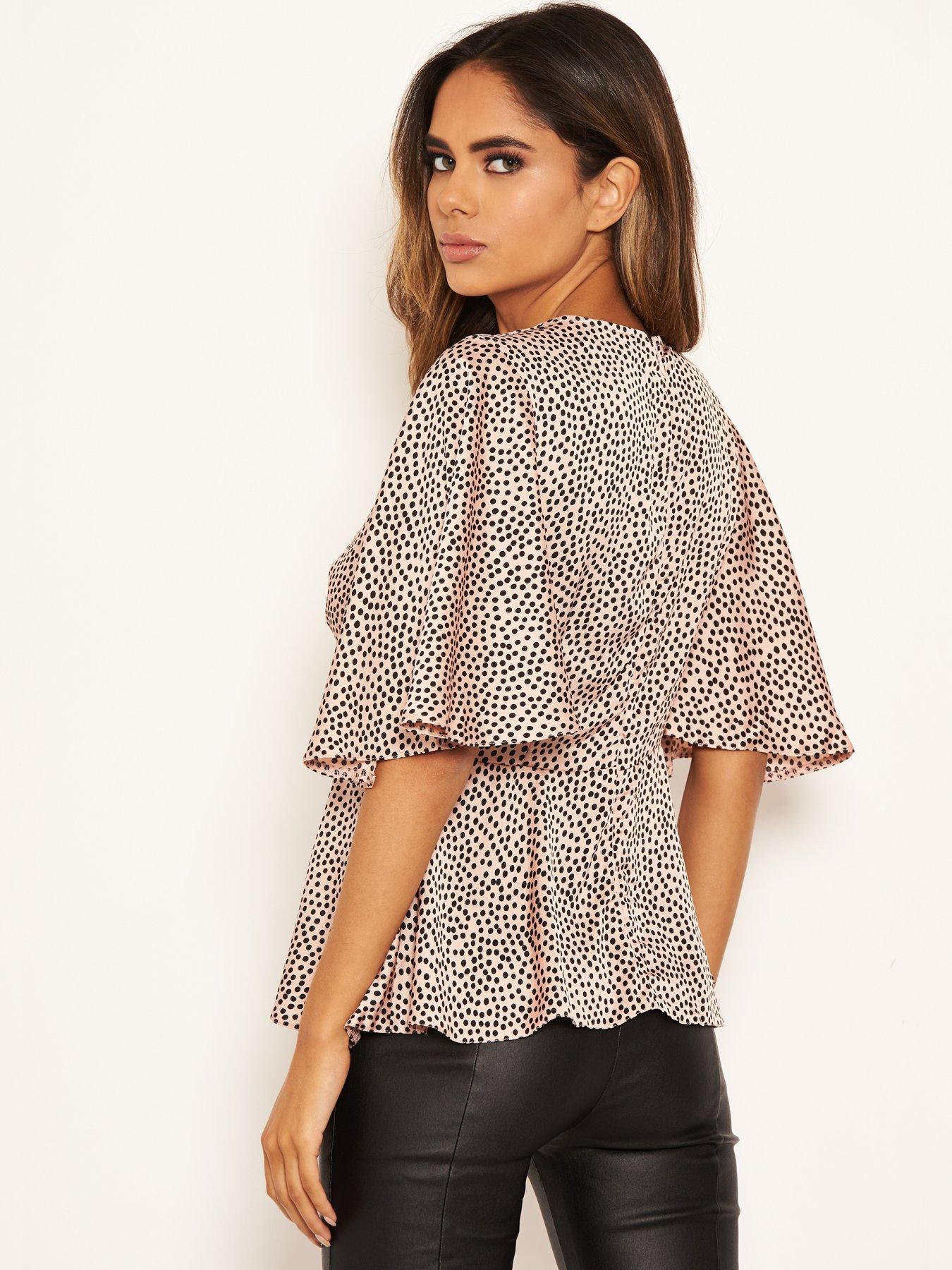 spotty peplum top