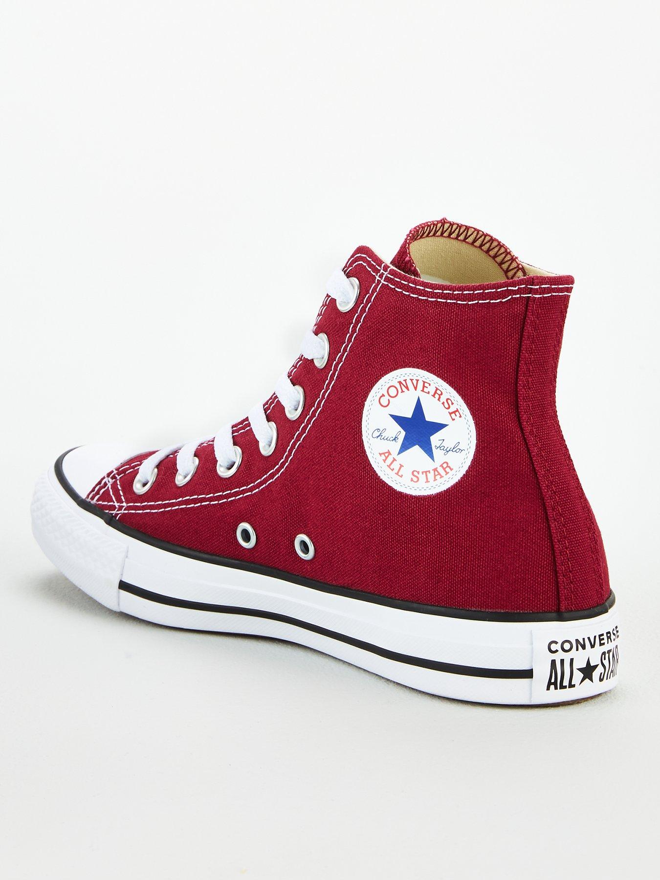 Ladies on sale converse burgundy