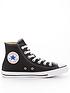  image of converse-womens-leather-hi-trainers-black