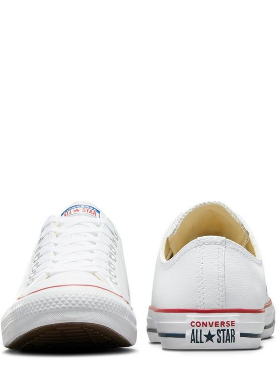 stillFront image of converse-womens-leather-ox-trainers-white