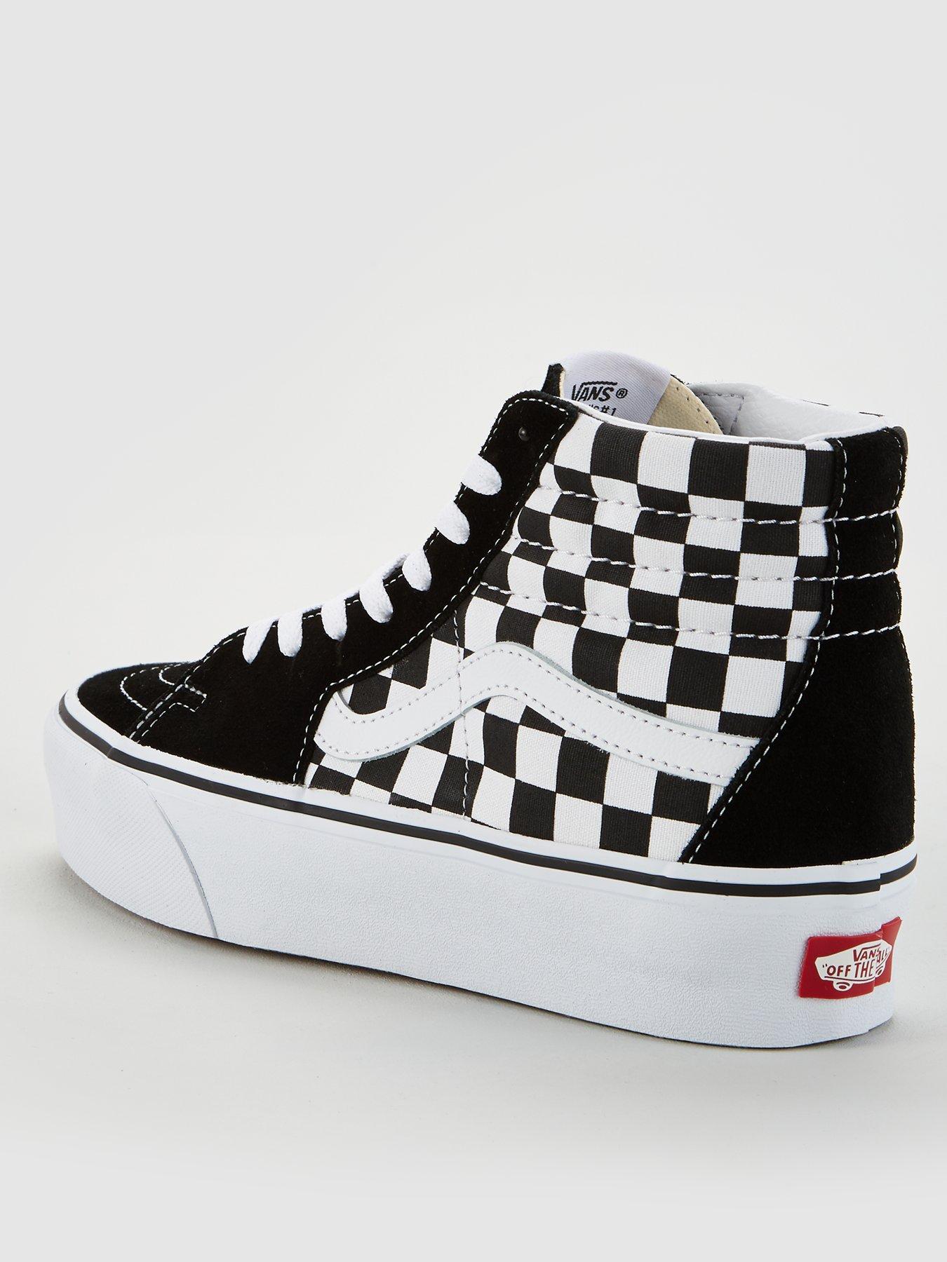 checker high top vans