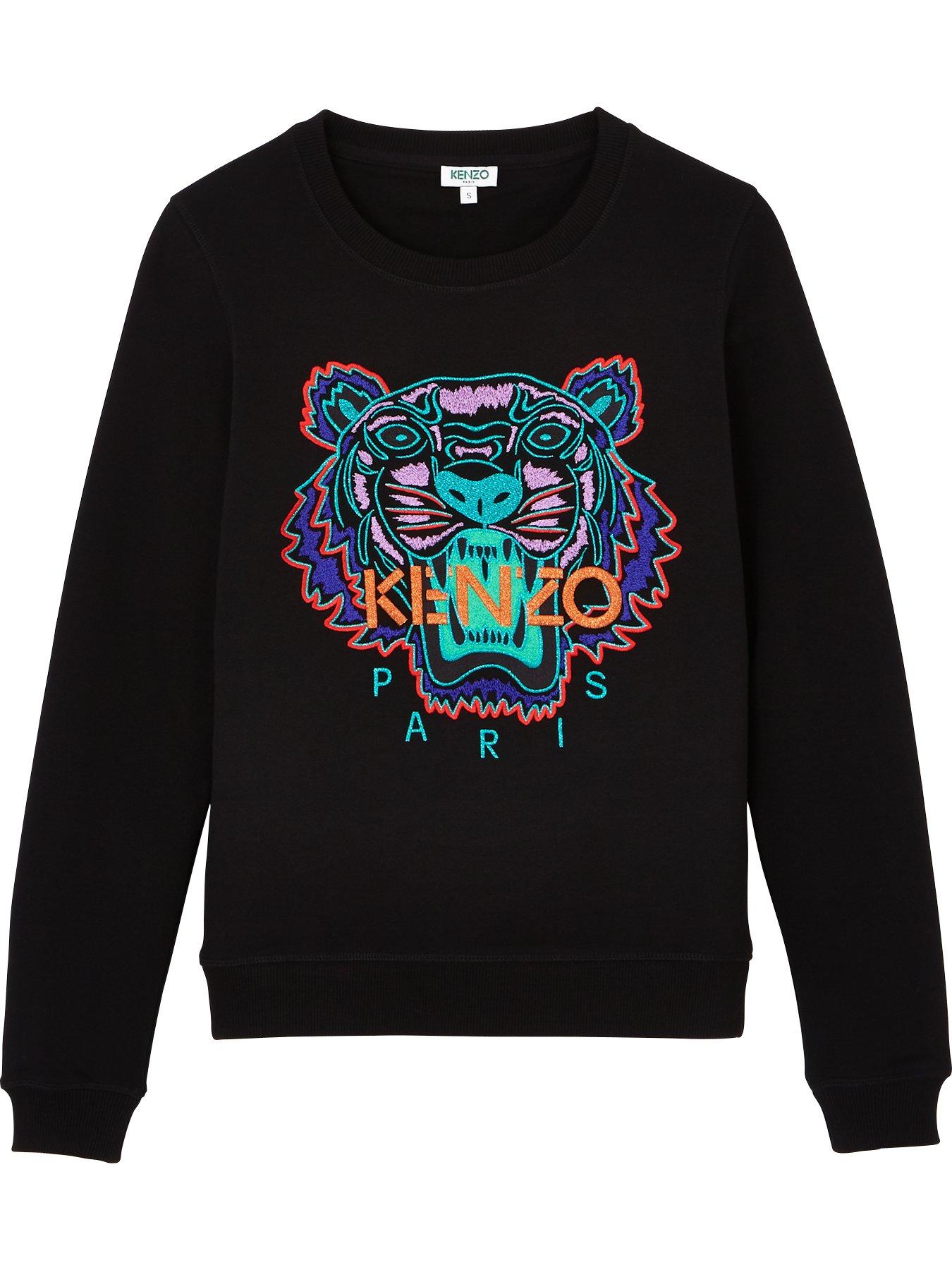 black and silver kenzo jumper