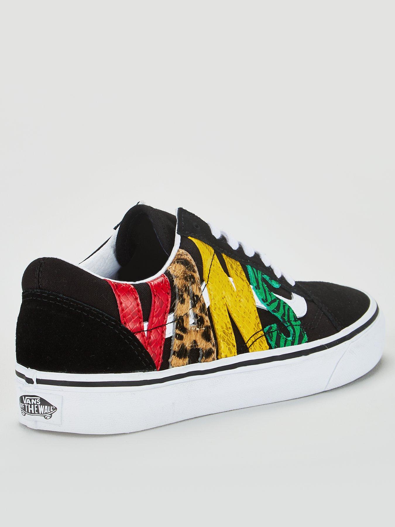 multi animal old skool vans