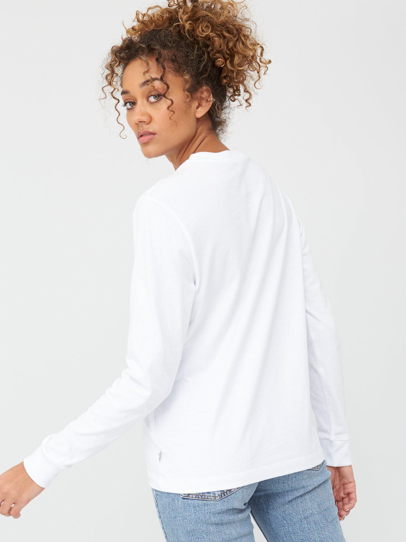 Vans t deals shirt womens white