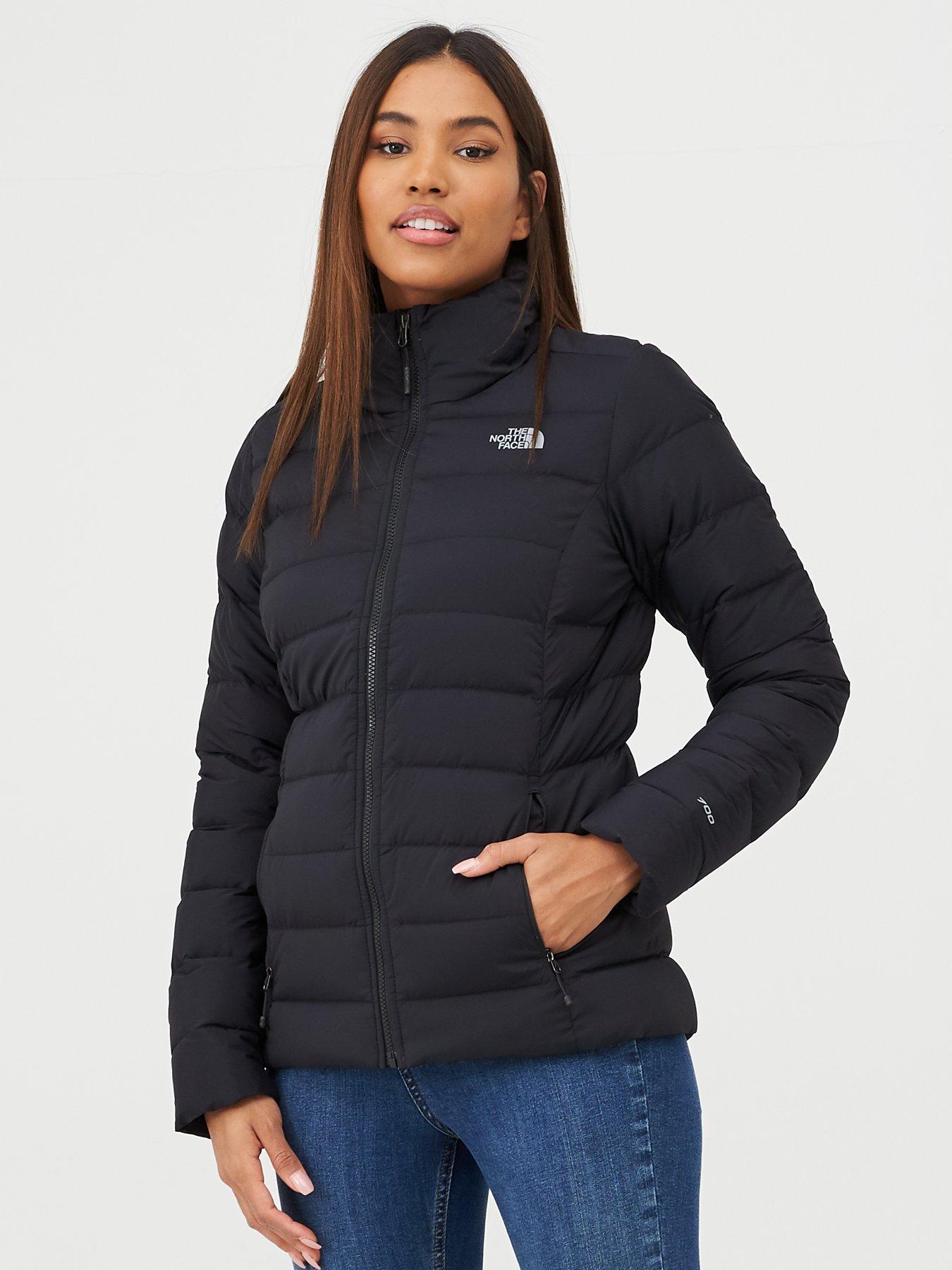 north face black down coat