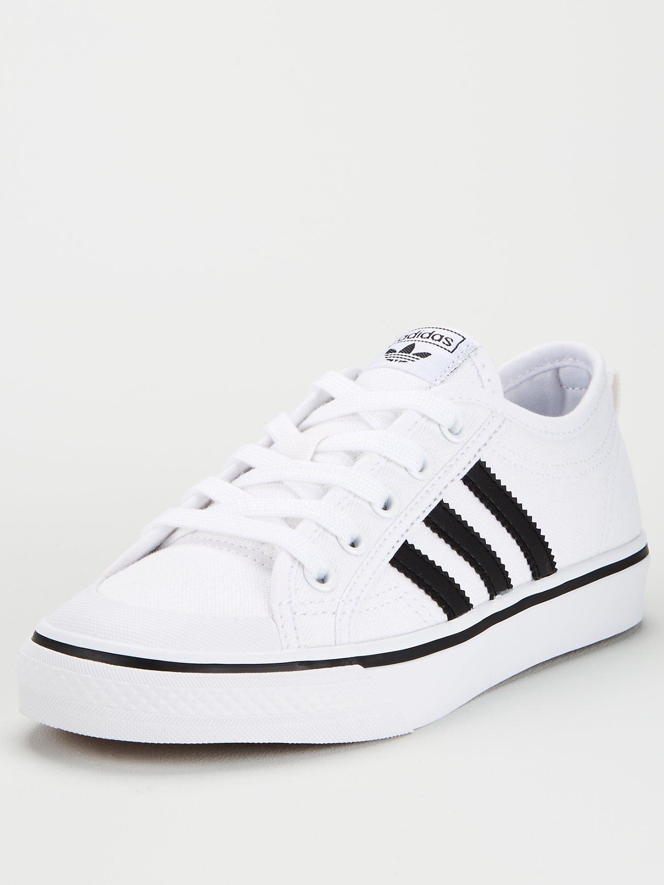 adidas nizza white junior