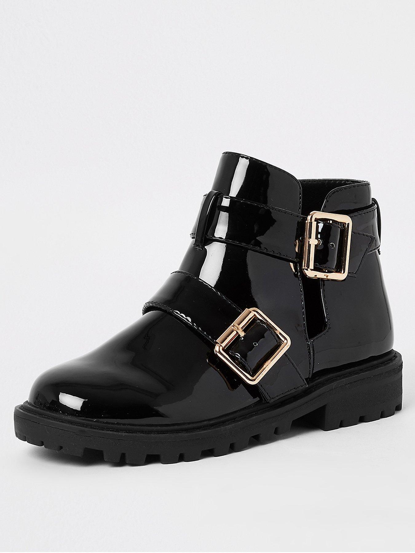 girls chunky ankle boots