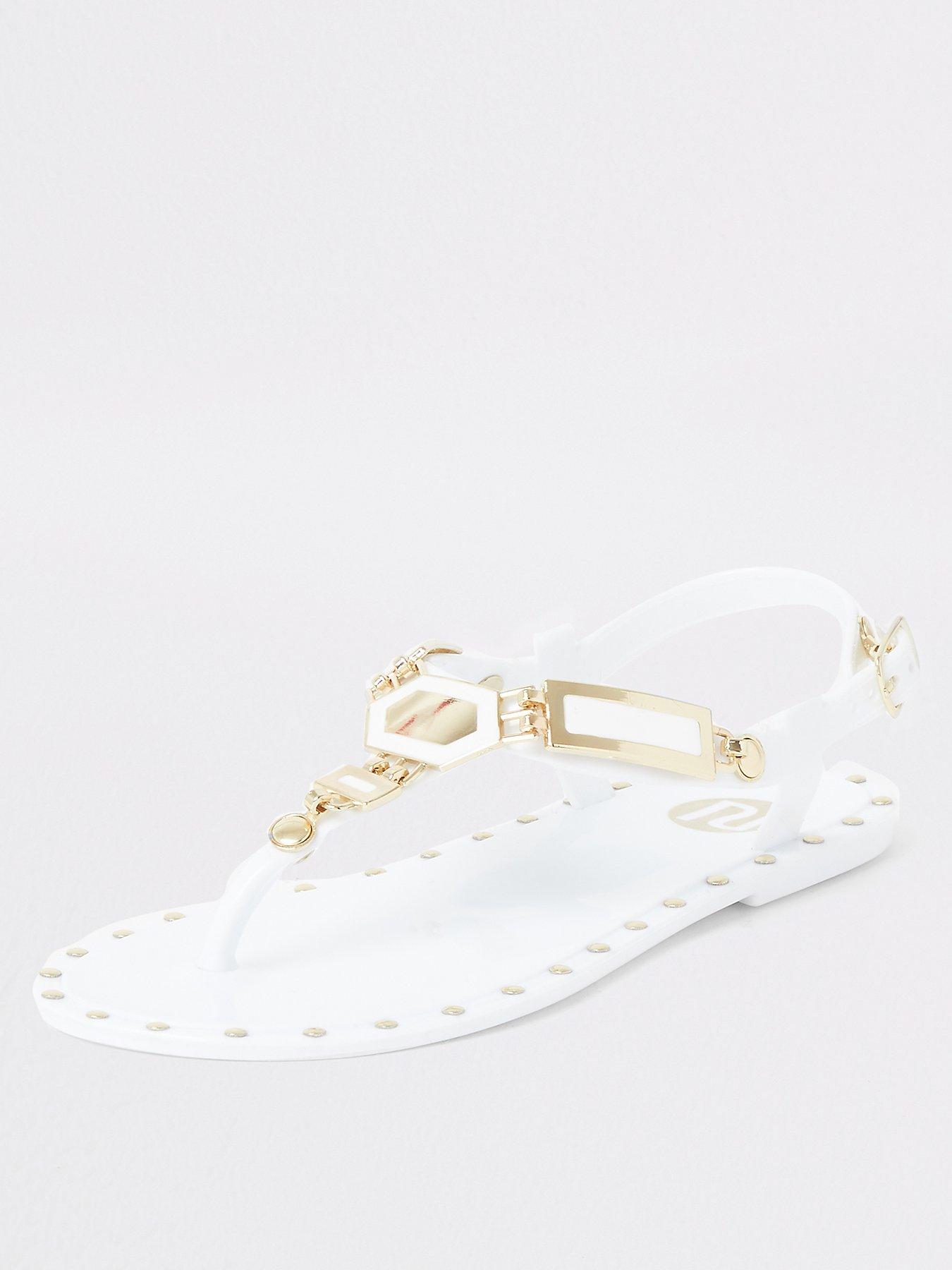 studded jelly sandals