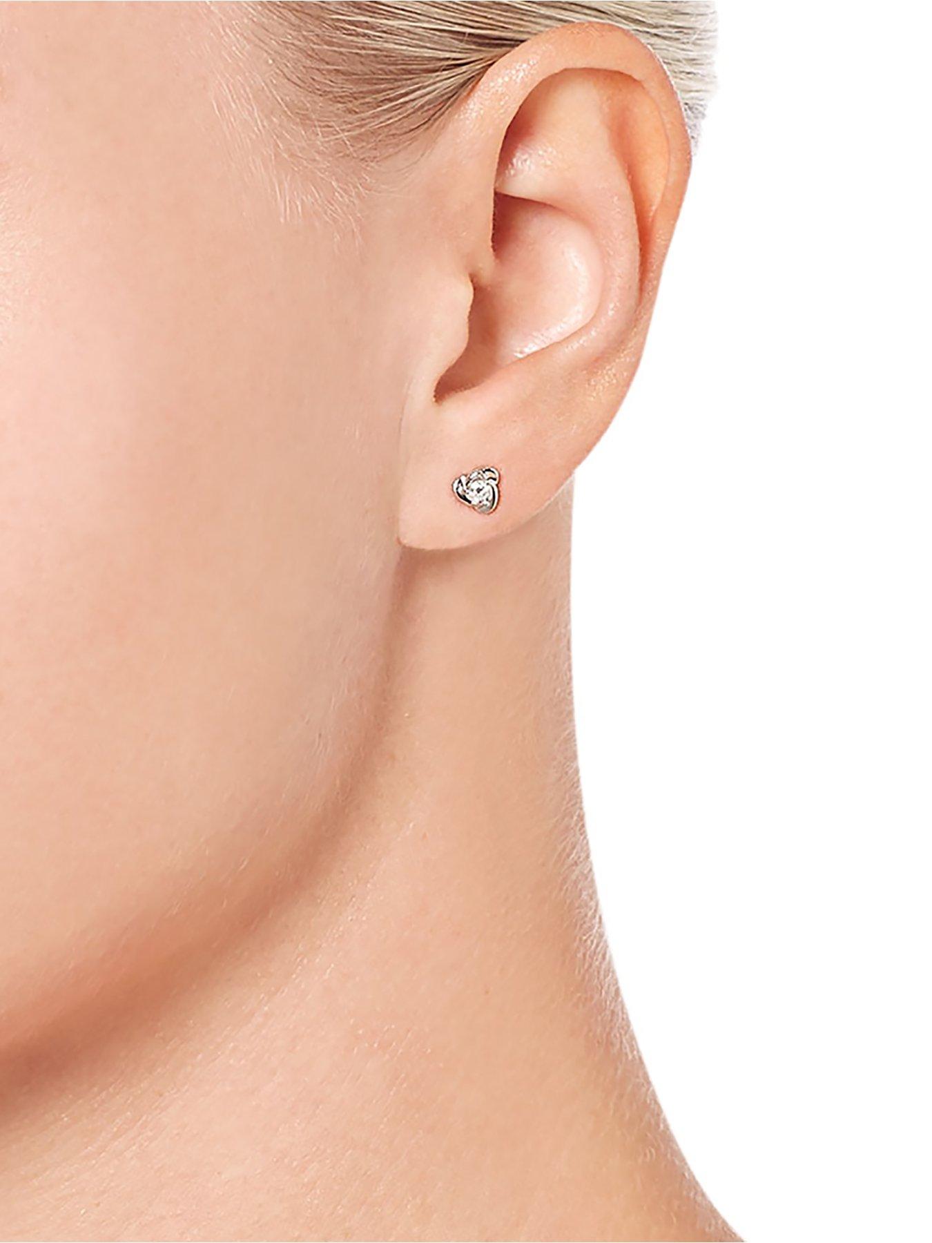 Beaverbrooks white sale gold earrings