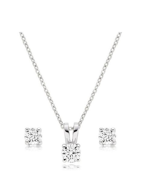 beaverbrooks-platinum-diamond-stud-earring-and-pendant-set