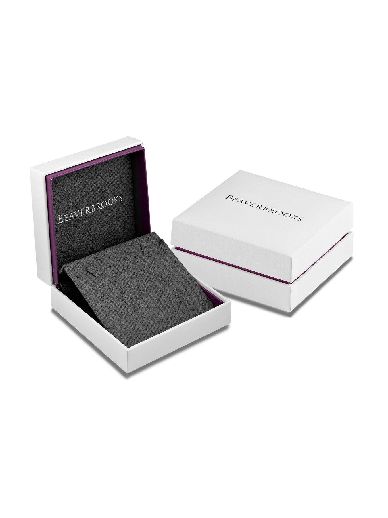 Image 4 of 4 of Beaverbrooks Silver Cubic Zirconia Heart Pendant and Stud Earrings Set