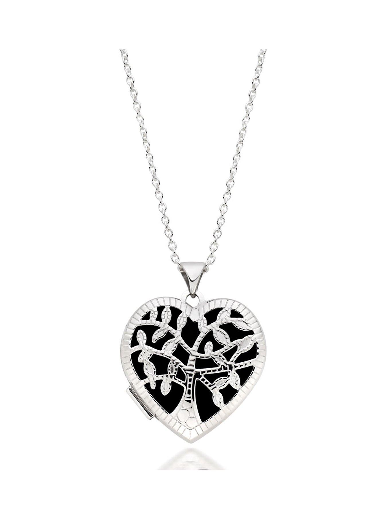 undefined Silver Tree Heart Locket