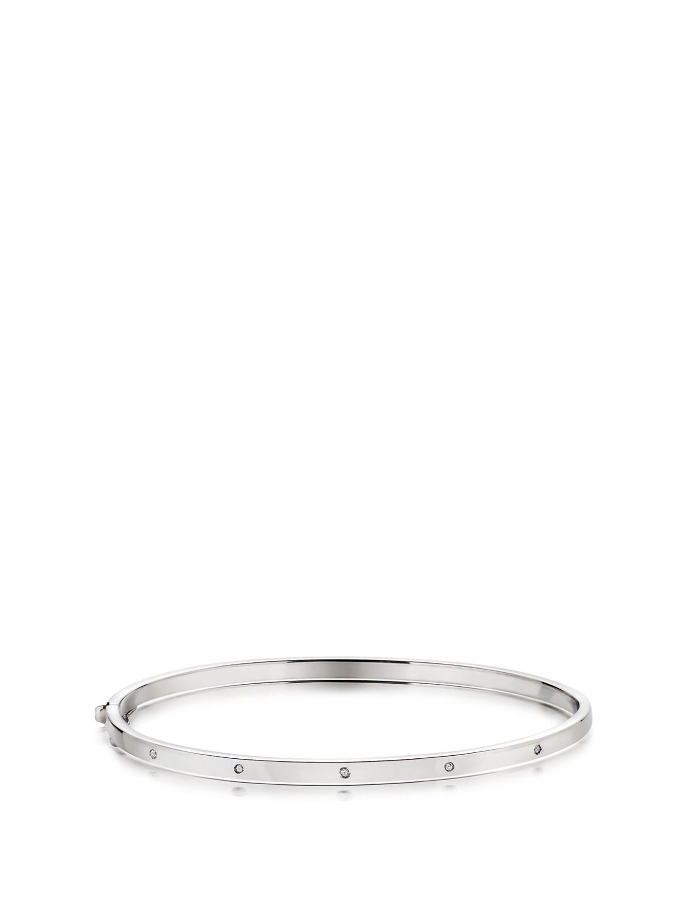 White on sale gold bangle