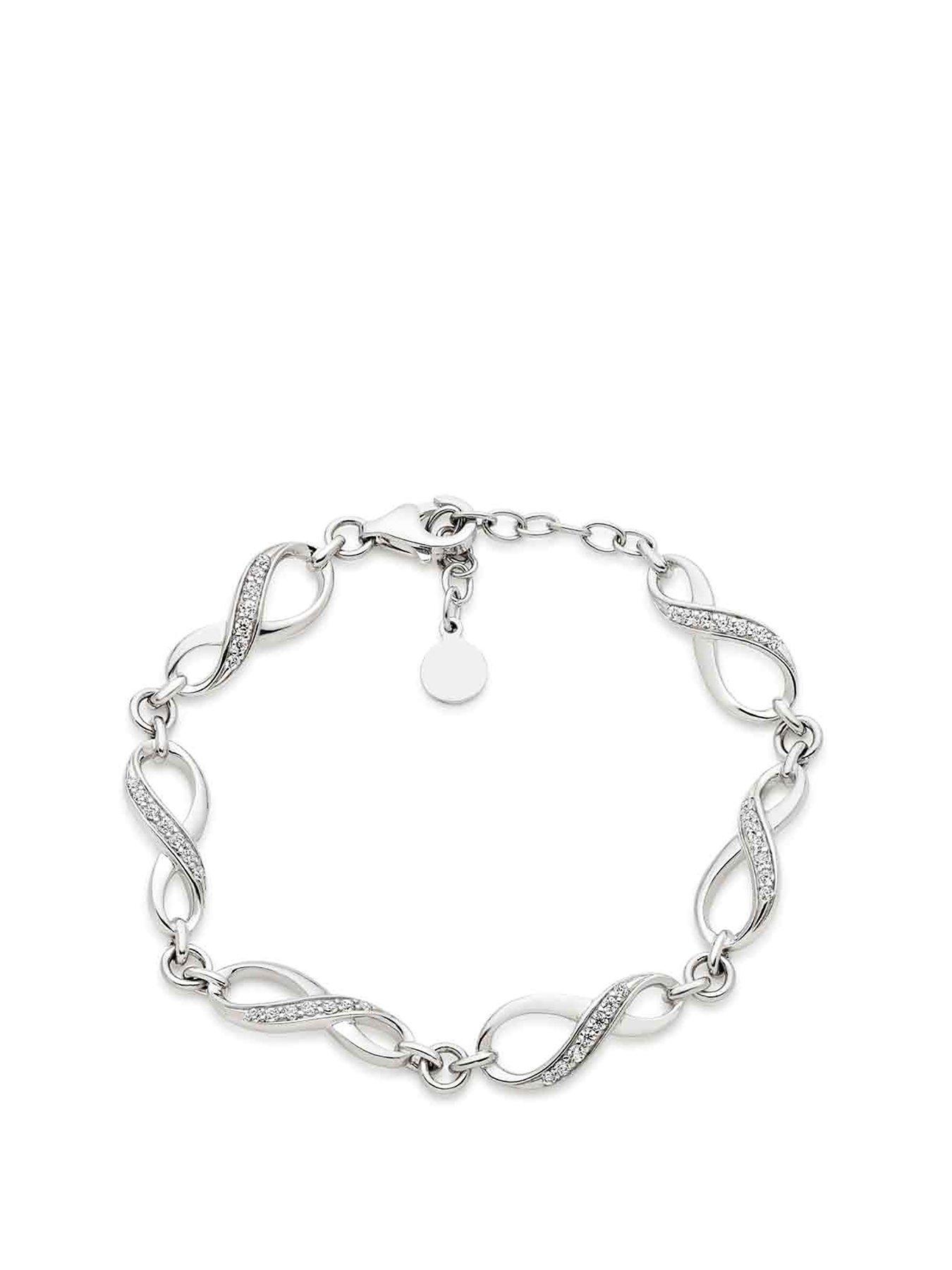 Stainless steel hot sale infinity bracelet