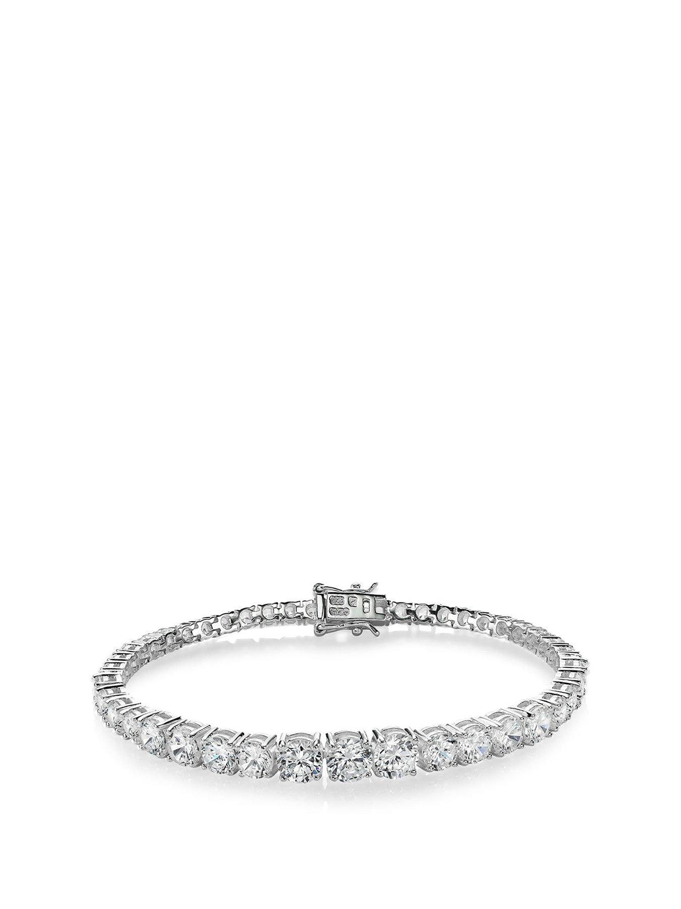 undefined Silver Cubic Zirconia Bracelet