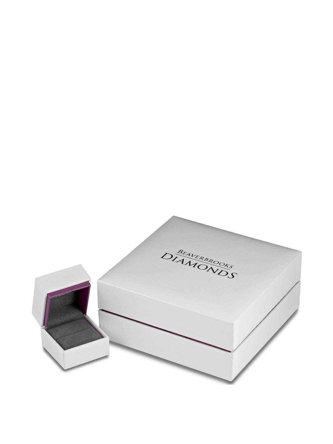 Image 2 of 4 of Beaverbrooks 18ct White Gold Diamond Wedding Ring