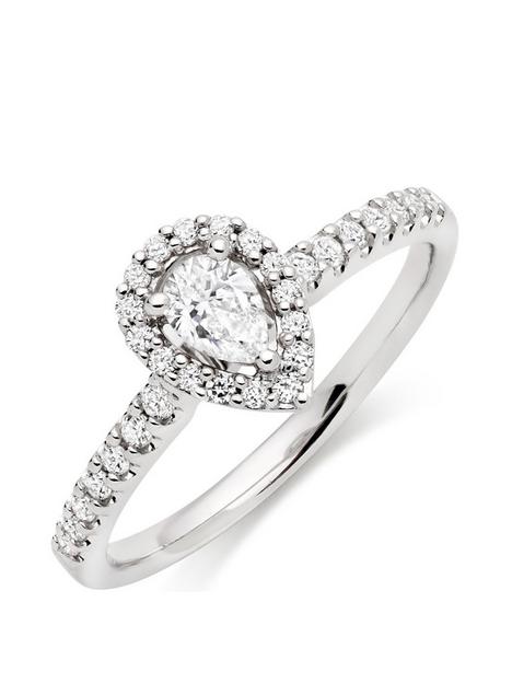 beaverbrooks-18ct-white-gold-diamond-pear-shaped-halo-ring