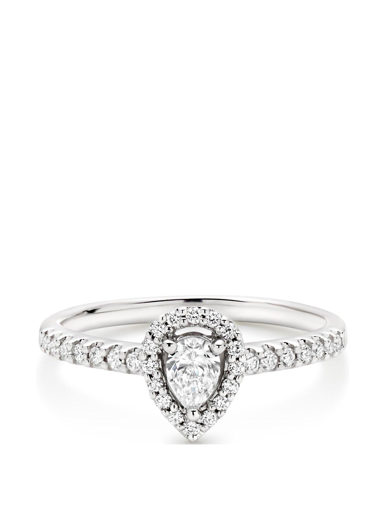 Pear shaped engagement ring on sale beaverbrooks