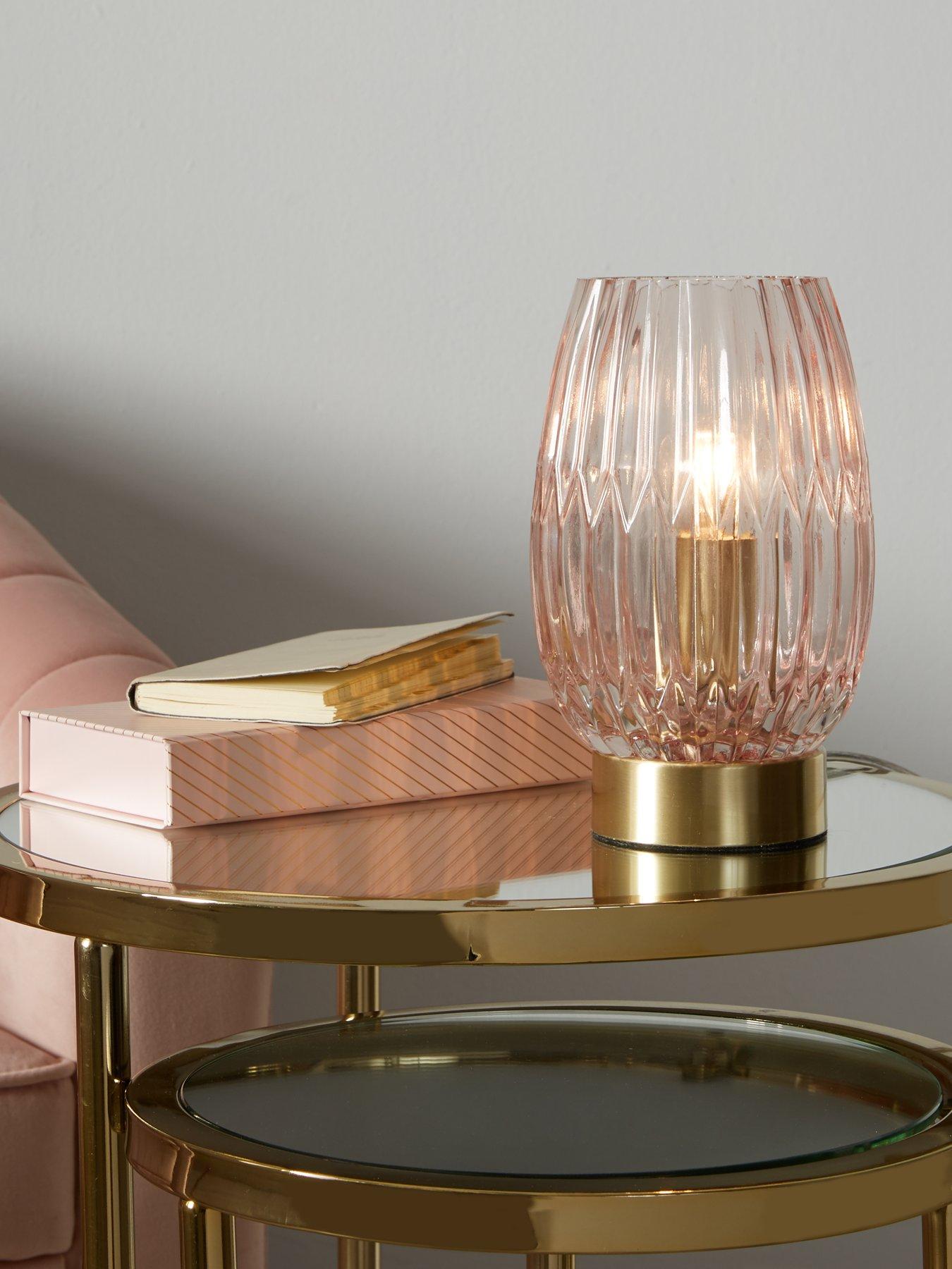 Pink touch deals table lamp