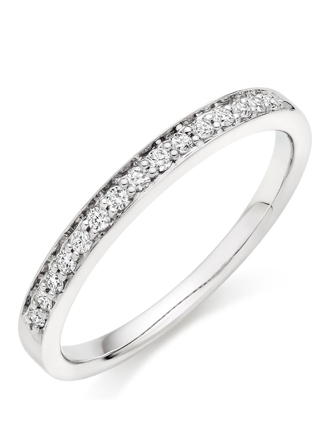Beaverbrooks 9ct White Gold Diamond Half Eternity Ring