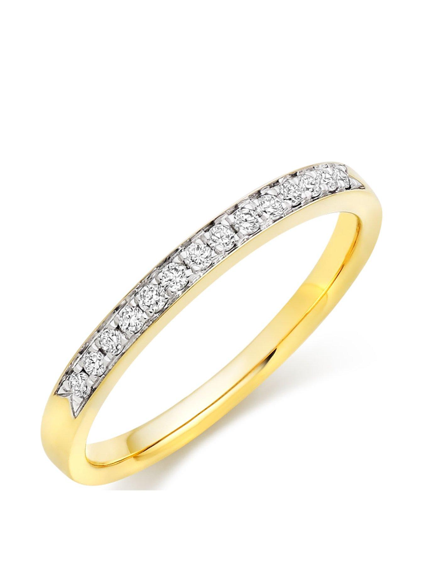 18ct Gold Diamond Half Eternity Wedding Ring
