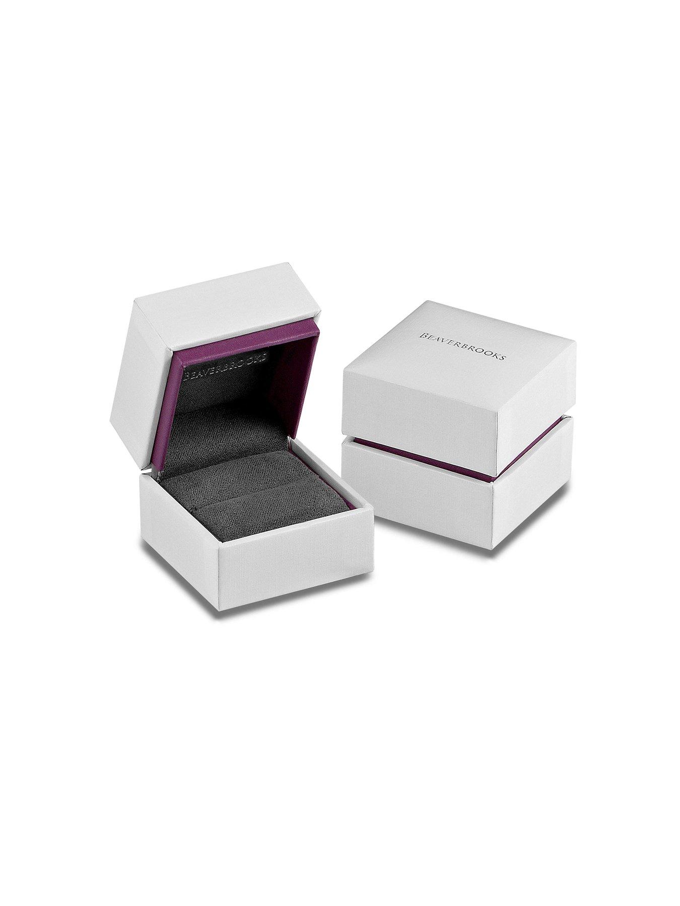 Image 3 of 3 of Beaverbrooks 9ct White Gold Cubic Zirconia Solitaire Ring