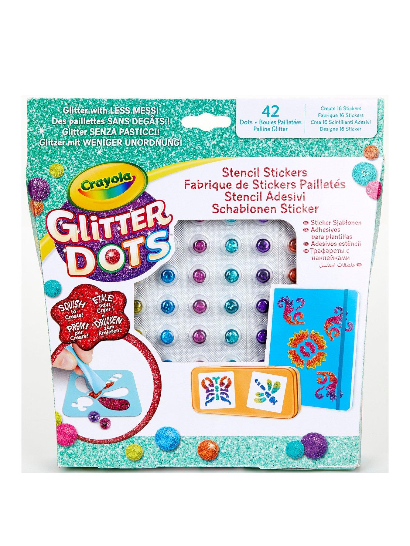 Crayola Glitter Dots Sticker Stencils review