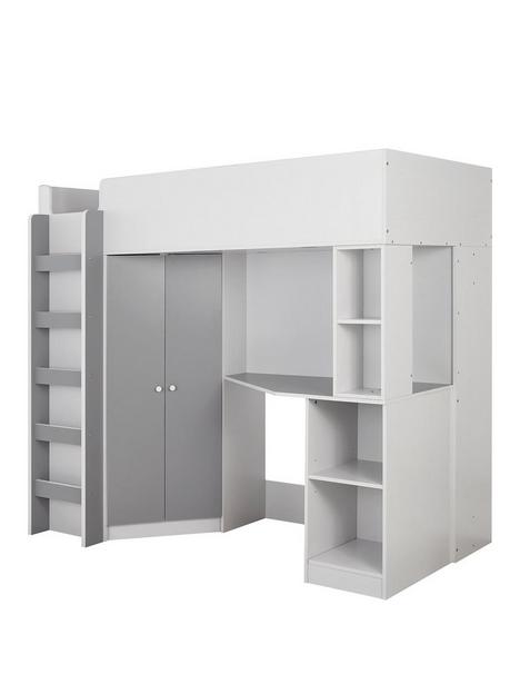 miami-fresh-high-sleeper-bed-with-desk-wardrobe-and-shelves-grey