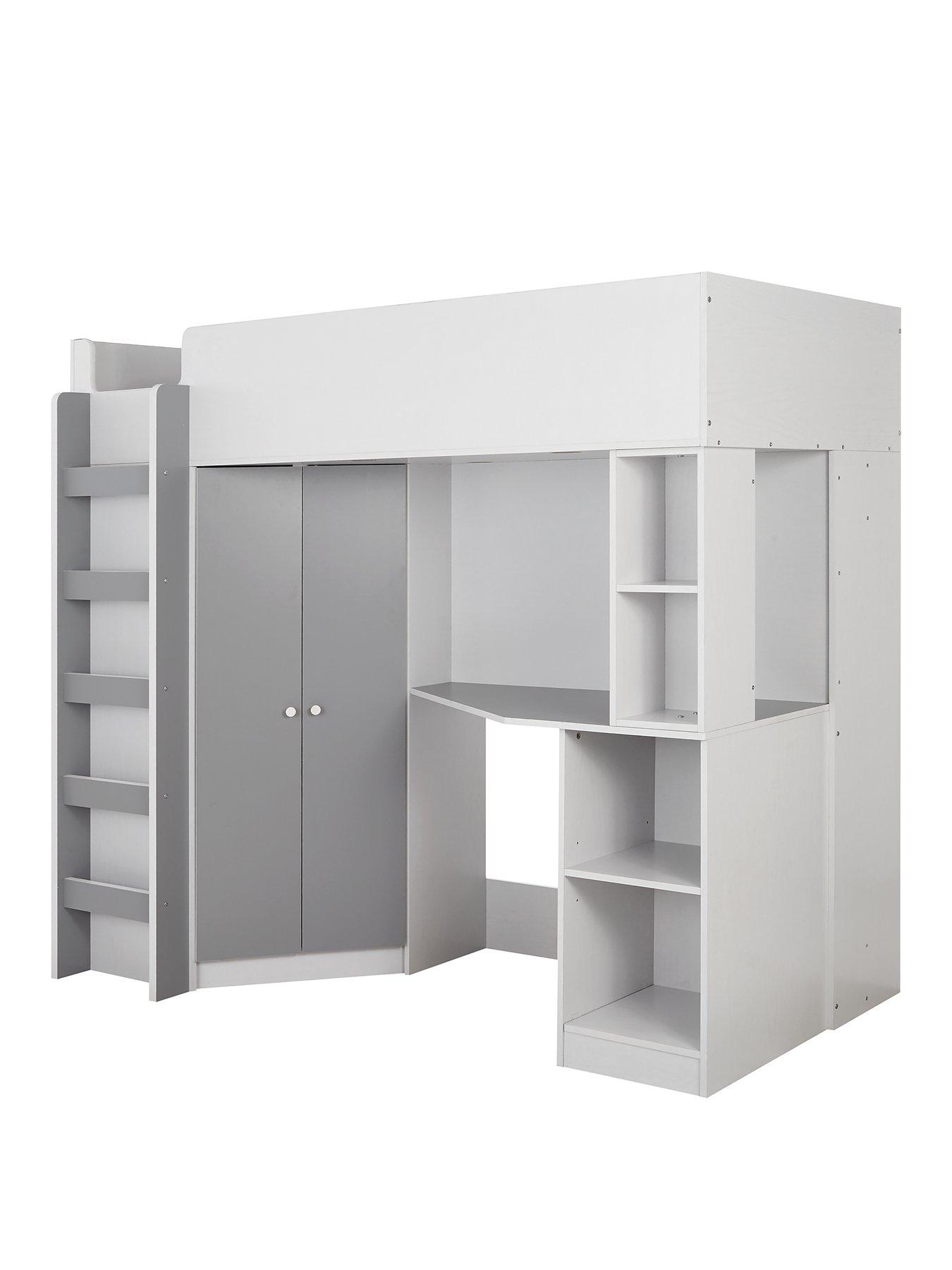 Mia High Sleeper With Desk seeds.yonsei.ac.kr