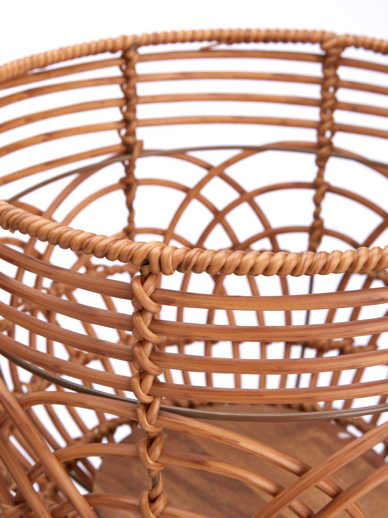 Image 3 of 5 of Very Home Rattan-Style Standing Planters - Set of 2