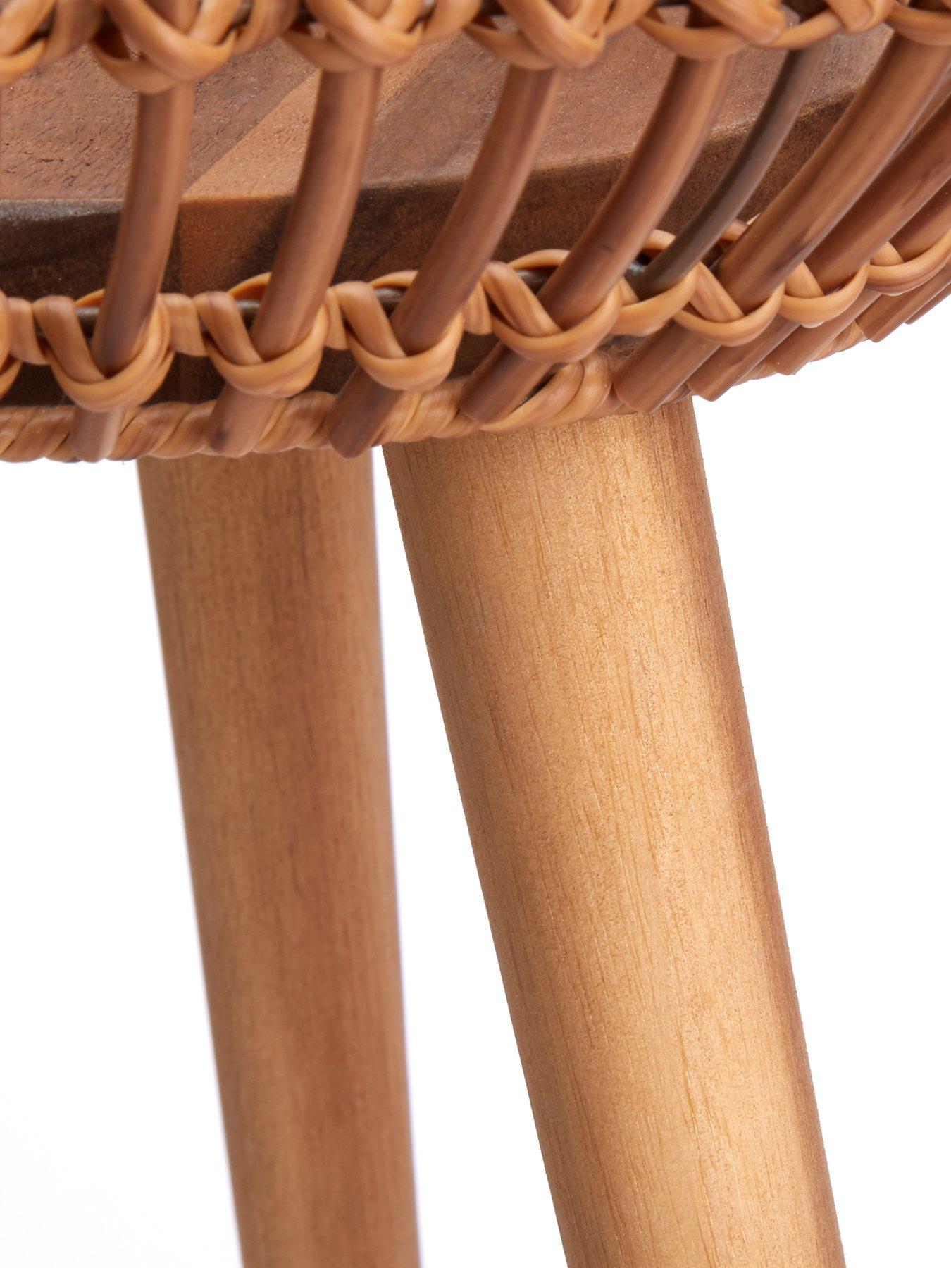 Image 4 of 5 of Very Home Rattan-Style Standing Planters - Set of 2
