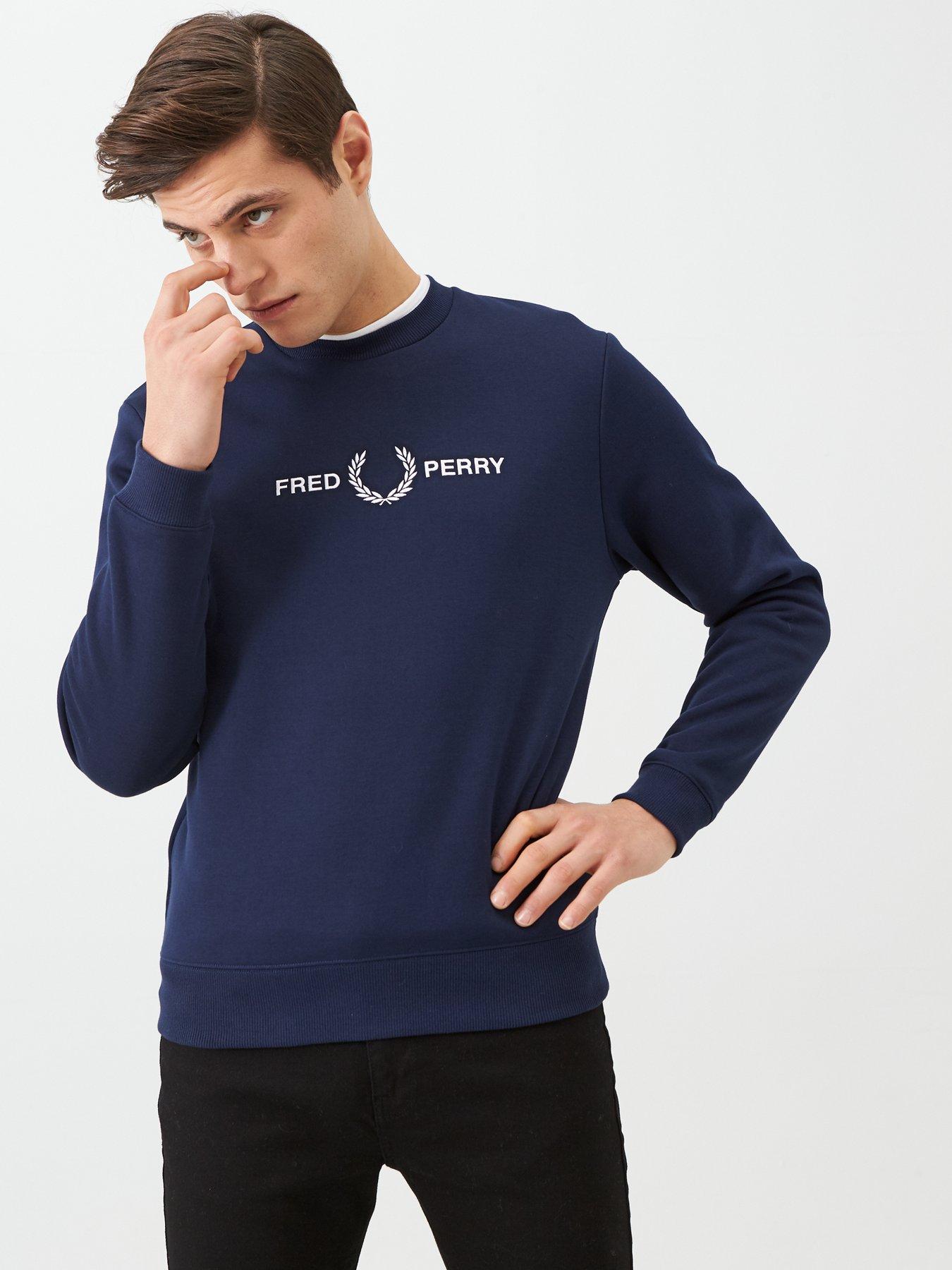 fred perry sweatshirt navy