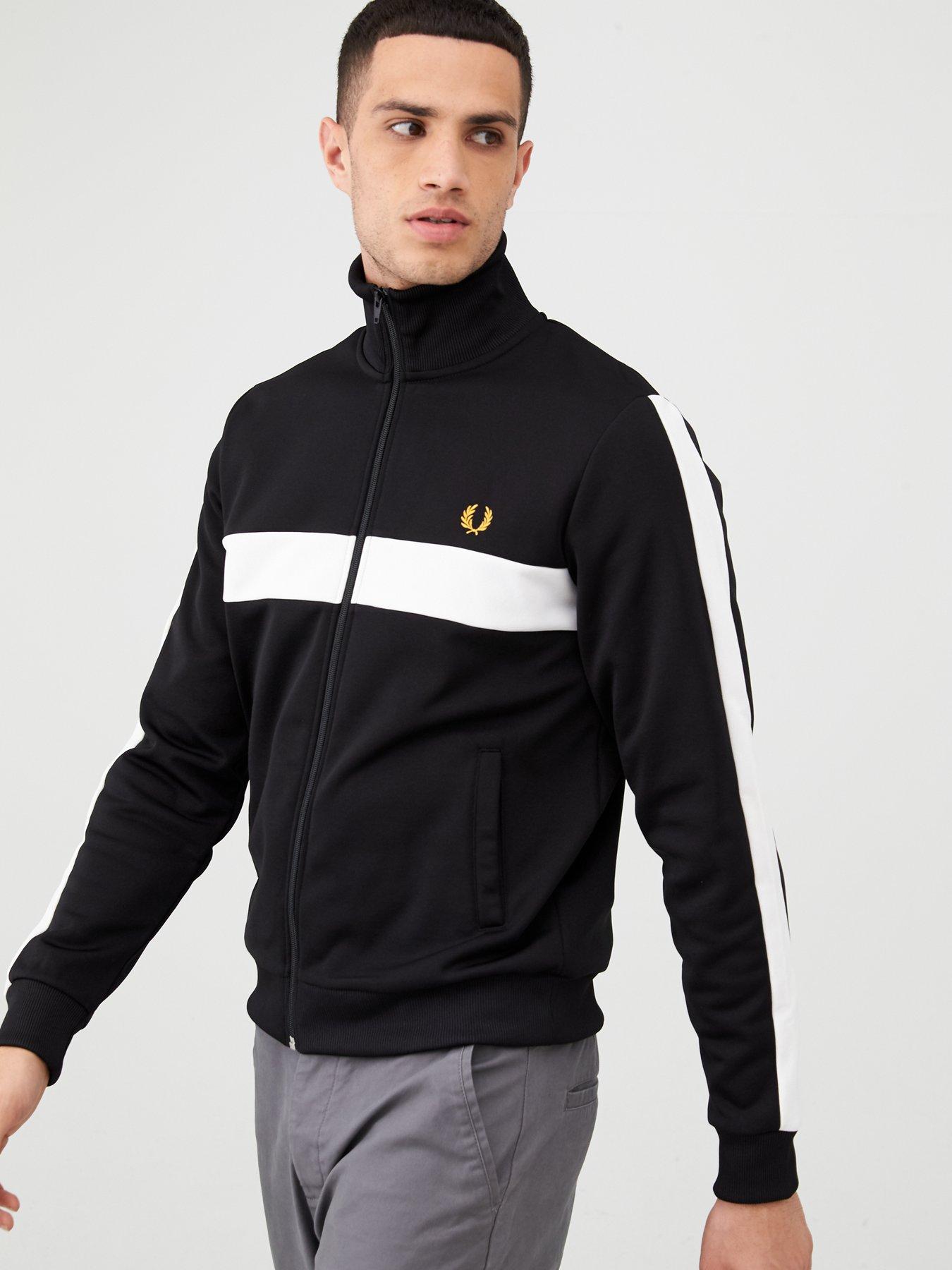 fred perry panel track jacket