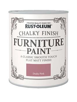 Product photograph of Rust-oleum Chalky Finish Furniture Paint Dusky Pink 750ml from very.co.uk